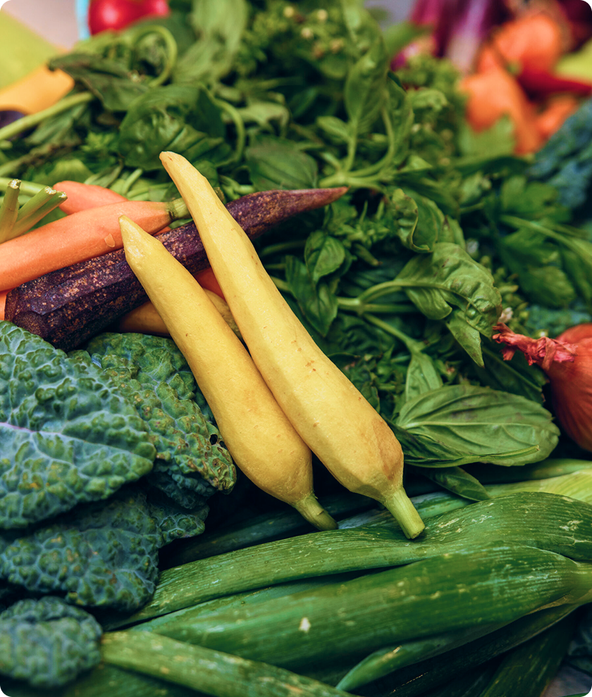 Fresh produce at The Hive